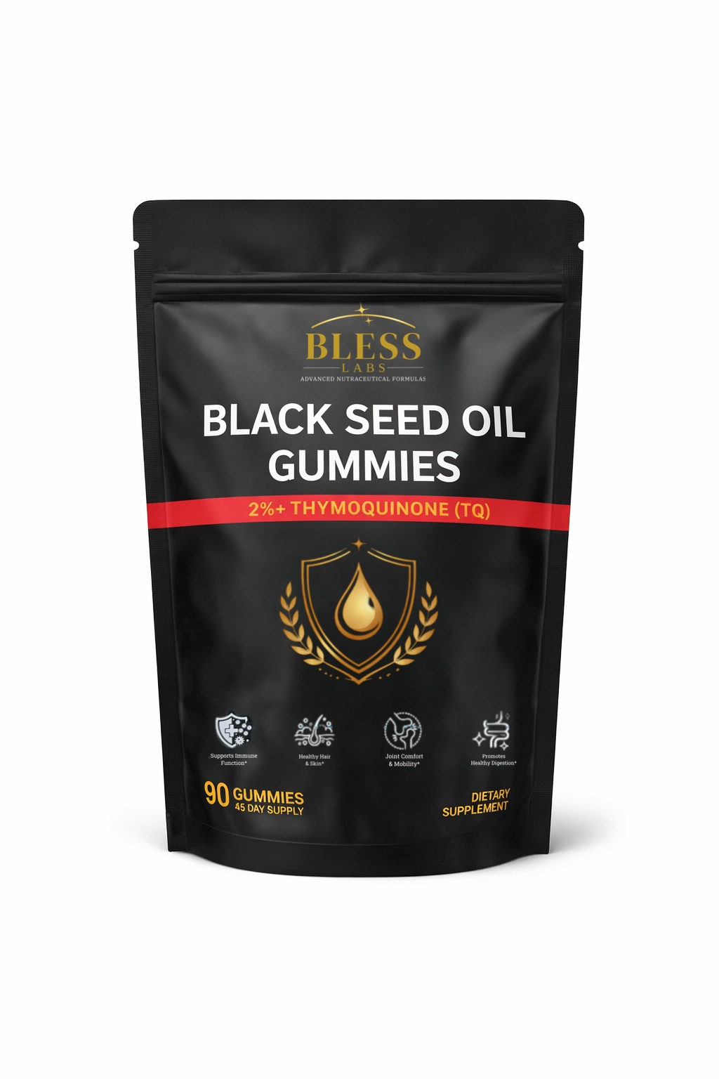 Bless Labs Black Seed Oil Gummies pouch